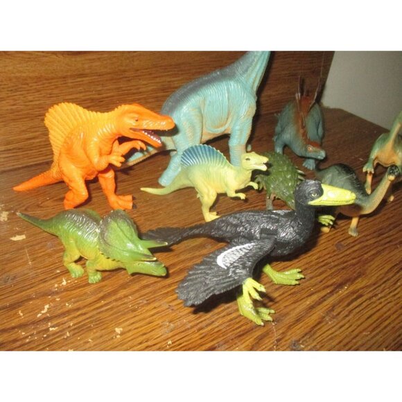 Mixed Lot of 9 Large Dinosaur Toys Figures from Kid Galaxy - Picture 2 of 8